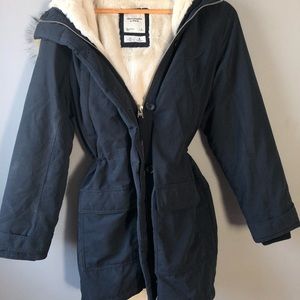 Faux Fur Lined Military Parka